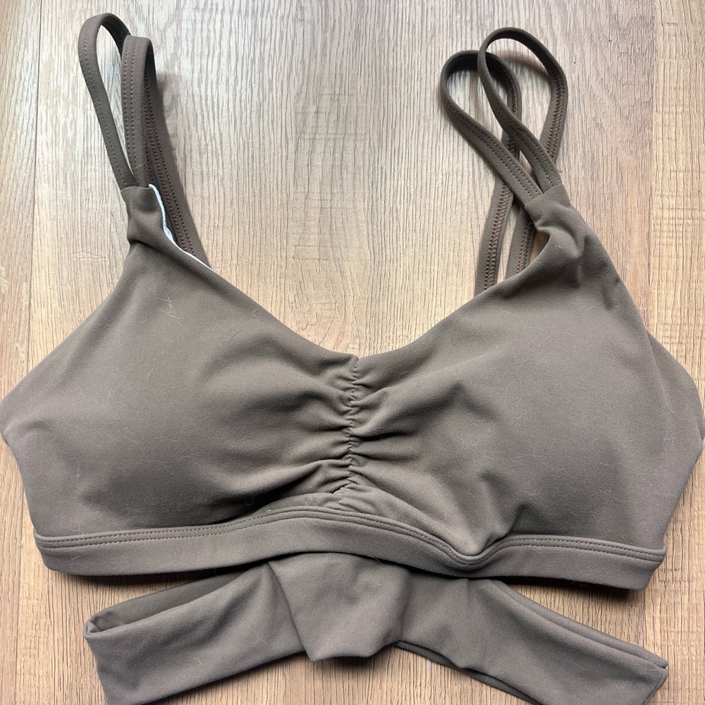 NVGTN Double Strap Brown Bralette